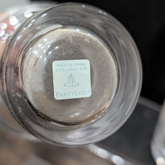 Partylite Naturally Modern Votive Candle Holder #2 With Insert 9.75” - Picture 4 of 7